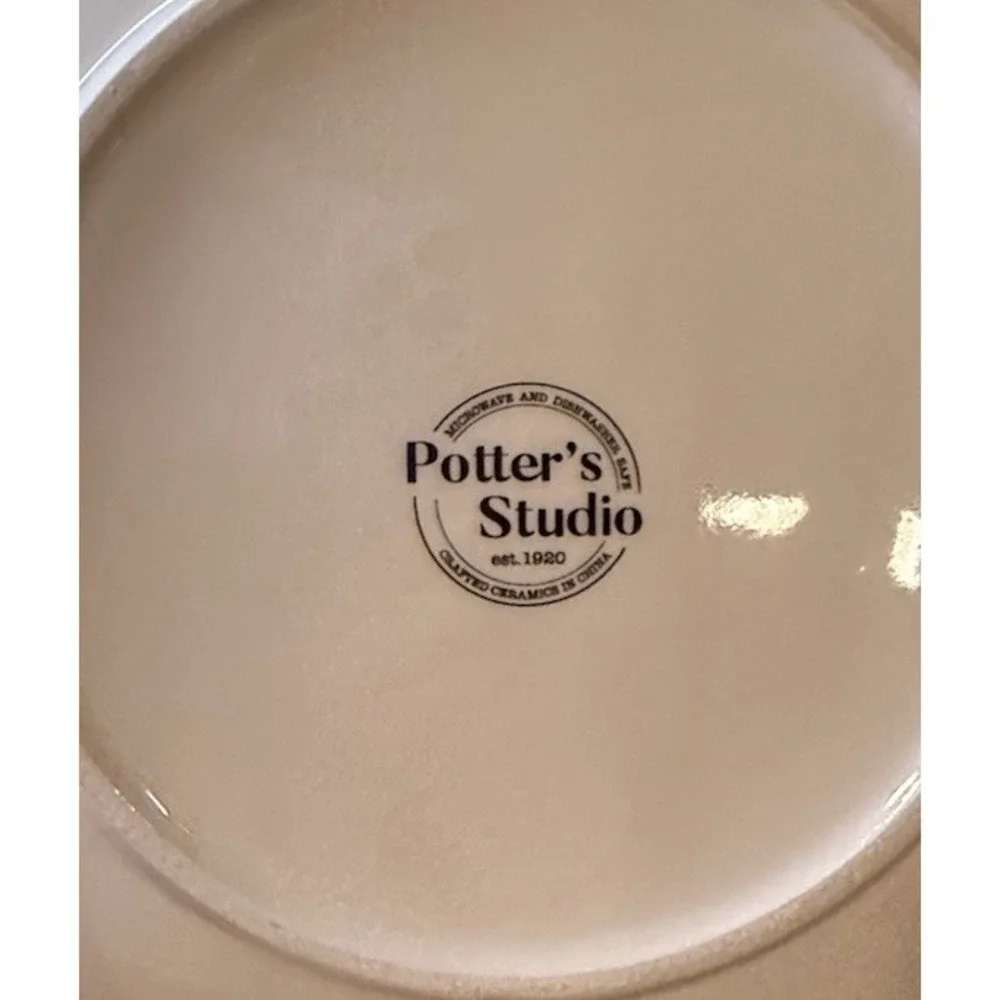 Potter's Studio Halloween‎ Haunted HouseWitch Ghost Black Salad Plates Set 4 New